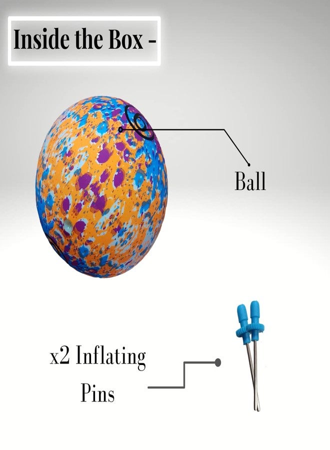 Jupiter Industries® Inflatable Vinyl Ball for Swimming Pool & Garden| Perfect Ball for Children, with 2 Inflating Pins - Usable for Kids/Adults | Size : 15cm (6 Inches) | Multicolor (Polka Dots) - Image 4